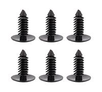 Fesjoy 100pcs Garniture de Porte de Voiture 7.5mm Trou en Plastique Push Pin Garniture Rivets Fixation Noir, Nylon Matériel en Plastique Rivet Clips, Convient pour L'utilisation de