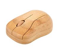 Fesjoy 2.4G sans Fil Optique Bamboo Souris 3 Réglable DPI Ordinateur Souris avec USB Récepteur pour Ordinateur Portable PC Ordinateur Portable Jaune