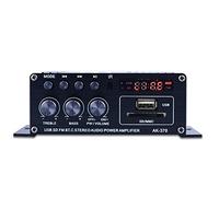 Fesjoy AK370 Mini amplificateur de puissance audio portable compatible avec voiture et maison