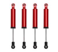 Fesjoy Amortisseur de Voiture RC en Alliage de 110mm, Ensemble 4, Combinaison Performance Polissage qualité Supérieure pour Modèles Voitures 1/10 (Rouge)