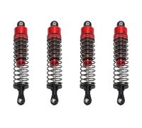 Fesjoy Amortisseurs Légers à Pression D' 85 Mm, Amortisseur RC en Alliage D'aluminium Haute Résistance, Améliore la stabilité et Le Contrôle pour Les Voitures RC à L'échelle 1/10, Mise Niveau (Rouge)
