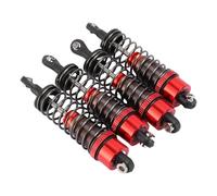 Fesjoy Amortisseurs RC de qualité Supérieure de 75 Mm, Ensemble D'amortisseurs en Alliage D'aluminium pour Voitures RC à L'échelle 1/10, Construction Légère, 4 Pièces Complètes D'amortisseurs, pour
