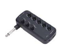 Fesjoy Amplificateur de Casque de Basse Rechargeable USB Multi-Effets Portables Distorsion Overdrive Propre Echo Reverb Chorus Tremolo Ampli Casque Basse Profonde pour Musiciens Batterie au Lithium