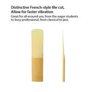 Fesjoy Anches Traditionnelles pour Sax Alto, flexibilité Supérieure, Force 2.5, pour Musiciens Classiques et Jazz, 10 Pièces (Force 1,5)