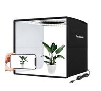 Fesjoy Boîte à Lumière LED Portable pour la Photographie de Produits avec 12 Fonds de Couleurs, Assemblage et Transport Faciles pour Les Artisans, Les Photographes Bijoux et Vendeurs en Ligne