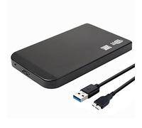 Fesjoy Boîtier de Disque Dur USB3.0 2,5 Pouces Antistatique Plug and Play 3 To 5 Gbit/s pour la Sauvegarde des Données (bleu) (Noir)