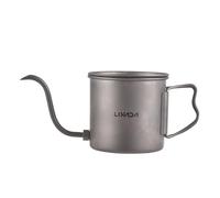 Fesjoy Bouilloire col de cygne 400 ml - Bouilloire à café avec poignée rabattable - Avec couvercle