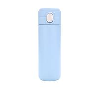 Fesjoy Bouteille Sous Vide de 400 Ml, Bouteille D'eau Thermique en Acier Inoxydable, Anti-fuite, Large Bouche pour les Voyages, la Salle de Sport en Plein Air, le Fitness, L'école (Bleue)