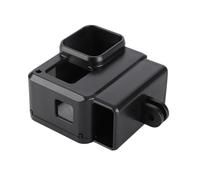 Fesjoy Cage de Protection pour Caméra d'action Vlog, Cadre pour Hero 7 6 5 Noir, Support de Chaussure Froide Adaptateur Micro Pro, Matériau ABS Durable, Léger 1,8 Oz, Idéal Le Cyclisme et la