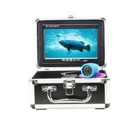 Fesjoy Caméra de Pêche sous-Marine, Caméra de Pêche sur Glace, Détecteur Poissons, écran LCD 7 Pouces, 1000 TVL, 12 LED Blanches et 12 LED Infrarouges, Câble 15 M ou 30 M, B (Boîte en Aluminium)