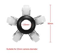 Fesjoy Caméra D'inspection de Tuyaux étanche avec Ressort Flexible de 23 Mm Diamètre, Adaptée au Cintrage Canalisations, Compatible avec le Système ou (avec roue de guidage)