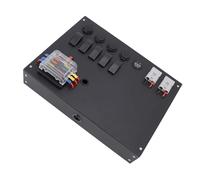 Fesjoy Centre d'alimentation de Boîtier de Batterie Multifonctionnel pour Caravane avec Connecteur Rapide USB et Interrupteur