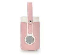Fesjoy Chauffe-biberon USB Portable et Pliable, 3 Niveaux de Chauffage à Température Constante pour le Lait Maternel, Bouteilles de Lait 5,5 à 8 Cm, Alimentation Nocturne et Voyage (Rose)