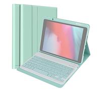 Fesjoy Clavier wirel BT Clavier USB avec étui de protection en cuir PU pour tablette compatible avec Air3 10.5in/Pro 10.5in(2017)/7 10.2in(2019)/8 10.2in(2019)/9 10.2in(2020)