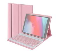 Fesjoy Clavier wirel BT Clavier USB avec étui de protection en cuir PU pour tablette compatible avec Air3 10.5in/Pro 10.5in(2017)/7 10.2in(2019)/8 10.2in(2019)/9 10.2in(2020)