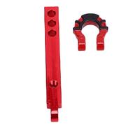 Fesjoy Crochet de Remorquage D'attelage de Remorque RC en Alliage Métallique Durable, pour Chenille à échelle 1/8 1/10, Installation Facile, Performance Stable, Utilisation Polyvalente (Boucle Rouge)
