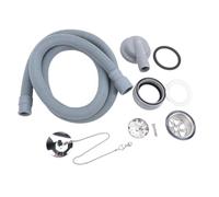 Fesjoy Drain D'évier de Camping-car Premium 2 3/4 Pouces, Double Crépine à Angle Droit, en PVC et en Acier Inoxydable, Installation Facile pour la Cuisine de Yacht Camping-car