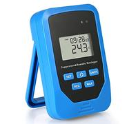 Fesjoy Enregistreur de Données de TEMPérature et d'humidité Mini USB Haute Précision Enregistreur Données RH TEMP pour Salles Communication avec Test Point Rosée et D'indice Chaleur Capacité