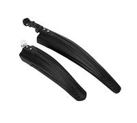 Fesjoy Ensemble de Garde-Boue pour Vélo, PVC Durable et Léger (Black) | Haute élasticité, angle réglable, adapté aux vélos de 20 à 26 pouces, facile à installer et à retirer, protège de la boue