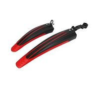 Fesjoy Ensemble de Garde-Boue pour Vélo, PVC Durable et Léger (Red) | Haute élasticité, angle réglable, adapté aux vélos de 20 à 26 pouces, facile à installer et à retirer, protège de la boue