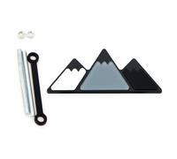 Fesjoy Étiquette de Décoration D'emblème de Calandre Améliorée pour Tundra Highlander, Accessoire Camion Durable pour Les Ventilateurs, Construction ABS Rouge/Bleu/Noir, 1 Ensemble (Noir)