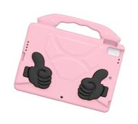 Fesjoy Étui de Protection pour Tablettes avec Protection Antichoc et Poignée Rotative pour L'apprentissage et Les Appels Vidéo (Rose)