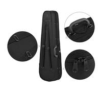 Fesjoy Étui pour Violon 4/4 en Mousse Dure Durable Super Léger avec Bretelles pour Violonistes en Nylon Bleu Profond (Beige)