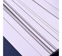 Fesjoy Feuilles Rétractables Imprimables, 25 Feuilles de Papier de Film D'art Rétractable Blanc pour Imprimante à Jet D'encre, Fourniture D'artisanat D'art Créatif, Bricolage Fait à la Main (Blanc)