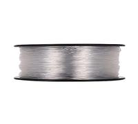 Fesjoy Filament TPU Flexible Blanc, Bobine de 1KG, 1.75mm, Accessoires D'imprimante, Filament D' 3D de Haute qualité pour Projets Bricolage (Transparent)