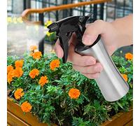 Fesjoy Flacon Pulvérisateur d'eau Multifonctionnel en Acier Inoxydable de 250 ML, Outil de beauté des Cheveux Antirouille avec Buse de Pulvérisation à Pompe pour Le Repassage du Linge,