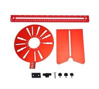 Fesjoy Gabarit de Fraisage Circulaire pour Défonceuse, Support de Rainurage, Guide Coupe Circulaire, Gabarit Fraisage avec Plage Perçage Réglable 40 à 600 M
