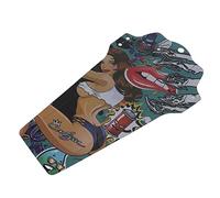 Fesjoy Garde-Boue de VTT, Garde-Boue Durable pour Vélos Pliants (Colorful | PP thermoplastique, protection efficace contre la boue, facile à installer, ajustement universel, motif 3D clair