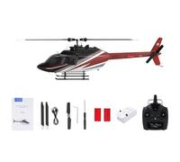 Fesjoy Hélicoptère télécommandé RC Hélicoptère Mini Avion 2,4 GHz 6 CH Maintien D'altitude Positionnement Optique Moteurs Gyroscopiques sans Balais 6 Axes avec Batterie 7,4 V 1200 (-1)