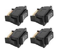 Fesjoy Interrupteur de Fenêtre électrique Universel, 5 Broches, Lampe Verte, DC12V 24V, Commutateurs D'entraînement de Levage en Verre, Paquet 4