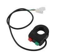 Fesjoy Interrupteur Marche/arrêt au Guidon pour Klaxon et Phare de Moto/scooter 12 V Noir