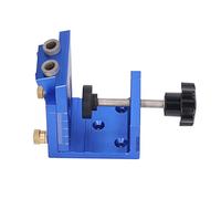 Fesjoy Kit de Gabarit de Poche, Aluminium Alloy Woodworking Oblique Punch Locator Fixture, Fonctionnement Facile avec Fixation de Trous incliné, Réglage du Bouton, Usages Multiples,