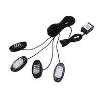 Fesjoy Kit de Lumières LED RGB, éclairage de Voiture contrôlé par Application, Lumière sous Le Corps Grand Angle pour Camion SUV ATV UTV Bateau (1 à 4)