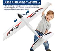 Fesjoy Kit de Modèle d'avion en Mousse Bricolage pour Enfants, Planeur d'avion Souple pour Jouets d'enfants, Idéal Développer la Coordination œil-Main