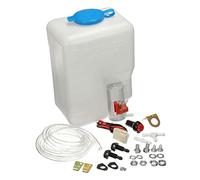 Fesjoy Kit de réservoir de bouteille de lave-glace universel pompe 12V 1.8L Réservoir d'essuie-glace Kit de réservoir de bouteille de laveuse universelle