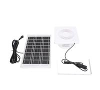 Fesjoy Kit de Ventilateur D'extraction Efficace à énergie Solaire pour Serre, Hangar, Maison pour Animaux de Compagnie - Ventilateur Ventilation Solaire à Haut Débit d'air Poulailler, Panneau 6 W