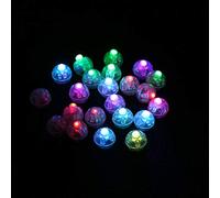 Fesjoy Lampe de Poche LED, 100 Pièces de Lumières Ballon Colorées | Adoptez un plastique de qualité, un design mignon, une option RVB, un événement spécial, Noël, une utilisation en fête.