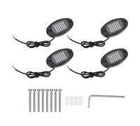 Fesjoy Le Sous-éclairage de Voiture de Couleur Unique Allume les Lumières Châssis 36 LED IP68 Imperméables à la Pluie pour les SUV ATV (Lumière blanche)