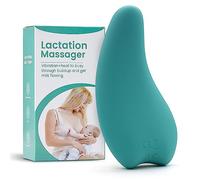 Fesjoy Masseur de lactation chauffant en silicone souple pour l'allaitement - Chaleur + vibration pour canaux entrelacés - Améliore le flux de lait après la naissance