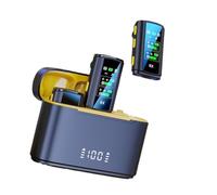 Fesjoy Microphone Lavalier sans Fil, Transmission Stable, Microphone à Revers pour Utilisation en Extérieur