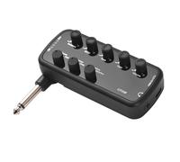Fesjoy Mini Ampli Amplificateur de Basse Facile à Utiliser avec Plusieurs Options Sonores, Port USB Type-c pour Musiciens de Guitare électrique (Guitare)