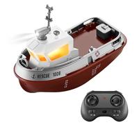 Fesjoy Mini Bateau télécommandé 1:32, Remorqueur électrique étanche avec Conception à Double Hélice, Excellent Cadeau pour Enfants Garçons Filles