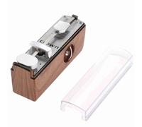 Fesjoy Mini Métronome Portable, Conception Mécanique, Hauteur de 11cm, pour ukulélé, Cithare Chinois, Accessoires D'instruments de Musique (acajou)
