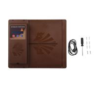 Fesjoy Minuterie Contrôlée Porte Automatique de Poulailler (Brown) | Visibilité LED, matière plastique, s\'adapte à diverses volailles, facile à installer, empêche l\'accès des prédateurs