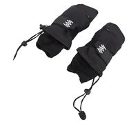 Fesjoy Mitaines de Ski Anti-Pluie, Coupe-Vent, Coupe-Vent, 3D, pour Sports d'hiver, Noires (L)