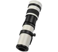 Fesjoy Objectif Téléobjectif à Mise au Point Manuelle F/8.3-16 420-800 Mm pour Appareils Photo D5100 D7000, Super Téléobjectif avec Montage 1/4 pour Une Prise de Vue Précise et des Images Claires,